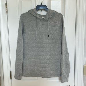 Zyia XL gray quilted front sweatshirt